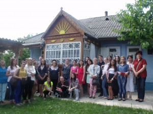 Tinerii elevi nemțeni, acasă la Dumitru Matcovschi