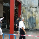Gheorghe Ștefan la locul incendiului, în Piața Centrală &#8211; știre actualizată