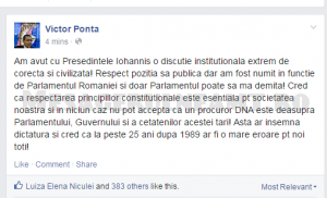 România: Iohannis cere, Ponta nu demisionează
