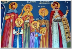 Sfinții Martiri Brâncoveni: Constantin Voievod cu fiii săi, Constantin, Ștefan, Radu, Matei și sfetnicul Ianache