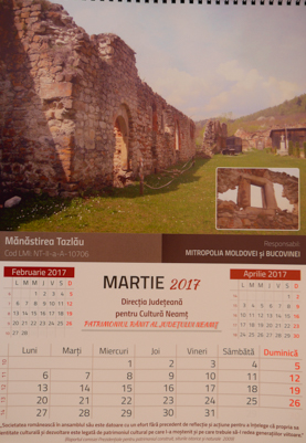 Patrimoniul rănit, într-un calendar cu ”dedicație”