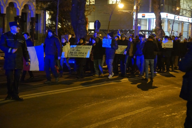 Protestul de la Piatra Neamț în imagini