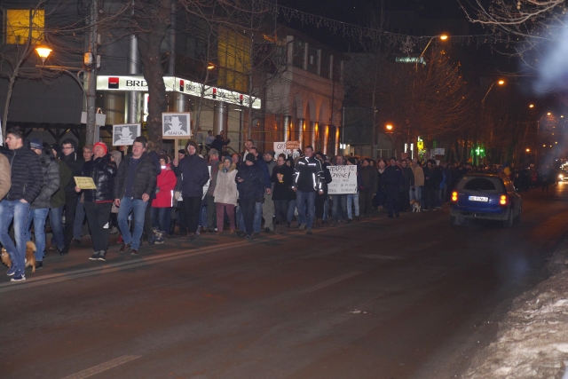 Protestul de la Piatra Neamț în imagini