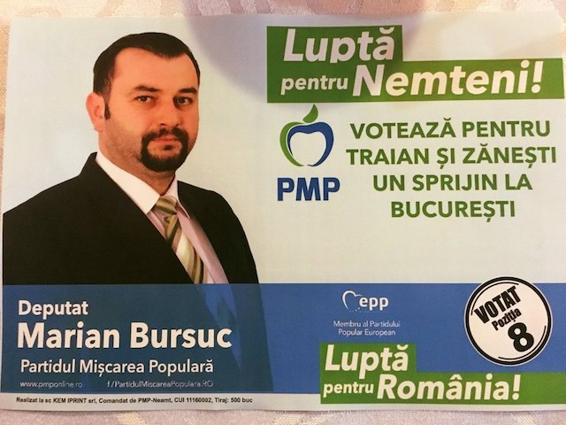 Consilier de Zănești cu mandat la UNPR si adeziune la PMP