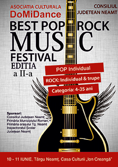 În iunie, Best Pop Rock Music Festival la Târgu Neamț