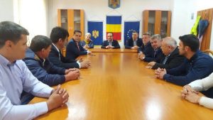 Cristian Bușoi, vizită electorală la Primăria Bălțătești