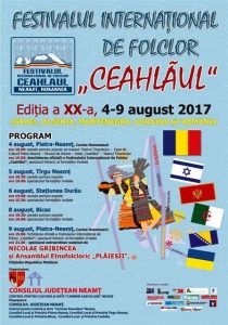 Ediția a XX-a a Festivalului Internațional de Folclor ”Ceahlăul”. Bucuria dansurilor, cântecelor și costumelor tradiționale