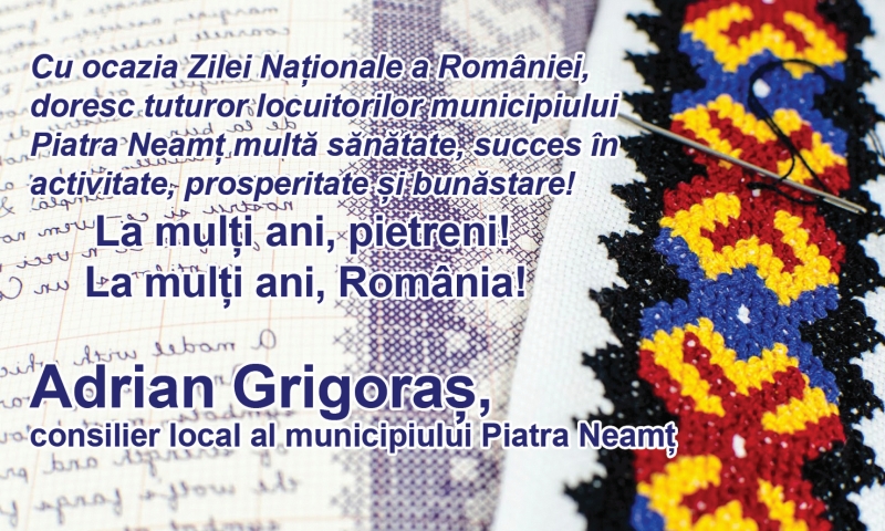 ”La mulți ani, pietreni!” vă urează consilierii locali ai municipiului Piatra Neamț