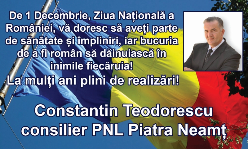 ”La mulți ani, pietreni!” vă urează consilierii locali ai municipiului Piatra Neamț