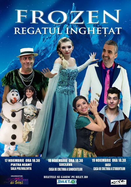 ACTUALIZARE &#8220;Frozen Regatul Înghețat&#8221;, reprogramat pe 23 februarie 2018