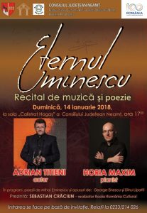 ”Eternul Eminescu” în armonii de George Enescu și Dinu Lipatti