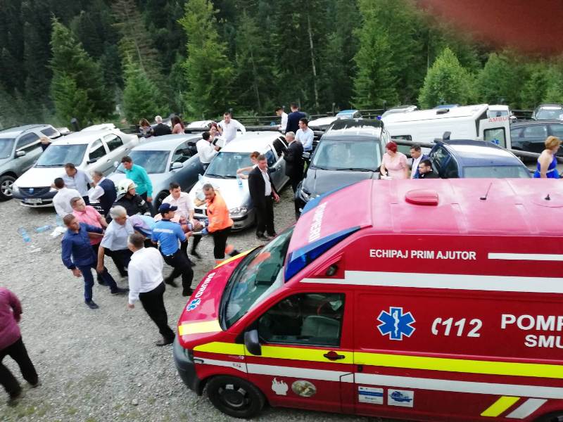 FOTO Imagini de la incidentul din Durău