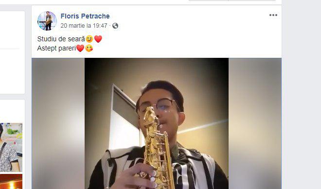 Tânărul ucis de propriul tată era un talentat saxofonist
