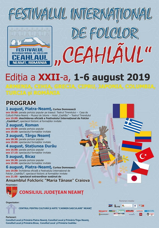Festivalul Internaţional de Folclor &#8220;Ceahlăul&#8221; 2019