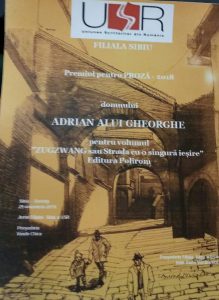 Adrian Alui Gheorghe – premiat la Sibiu pentru cartea despre criticul răpit