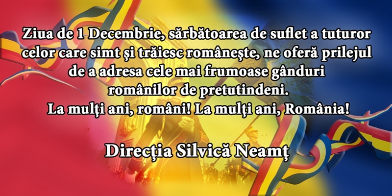 Silvicultorii din Neamț &#8211; mesaj de Ziua Națională