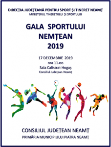 Gala Sportului Nemțean 2019 va avea loc pe 17 decembrie