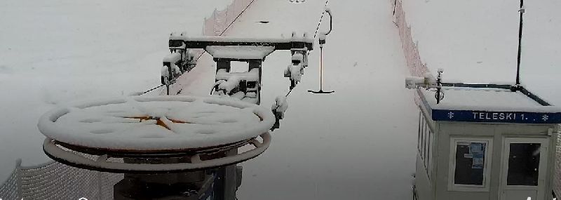 Video- Prima ninsoare serioasă din Durău, în pragul primăverii