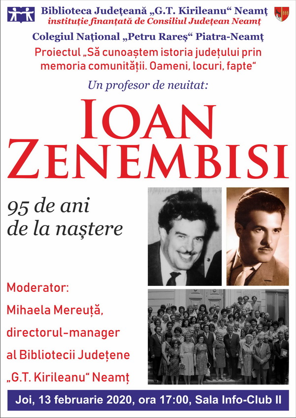 Simpozion Ioan Zenembisi la Biblioteca &#8220;Kirileanu&#8221;