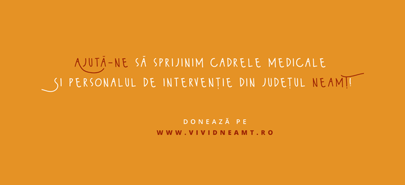 Comunicat VIVID  Neamț: ”Intenția noastră este, pur și simplu de a sprijini cadrele medicale, nu de a intra în jocuri politice sau dispute de orice natura.”