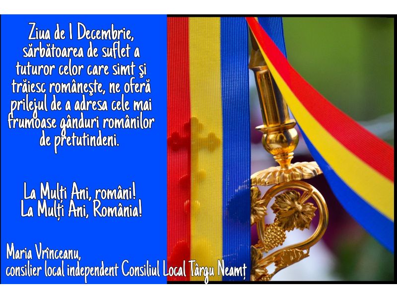 Felicitări de Ziua Națională a României