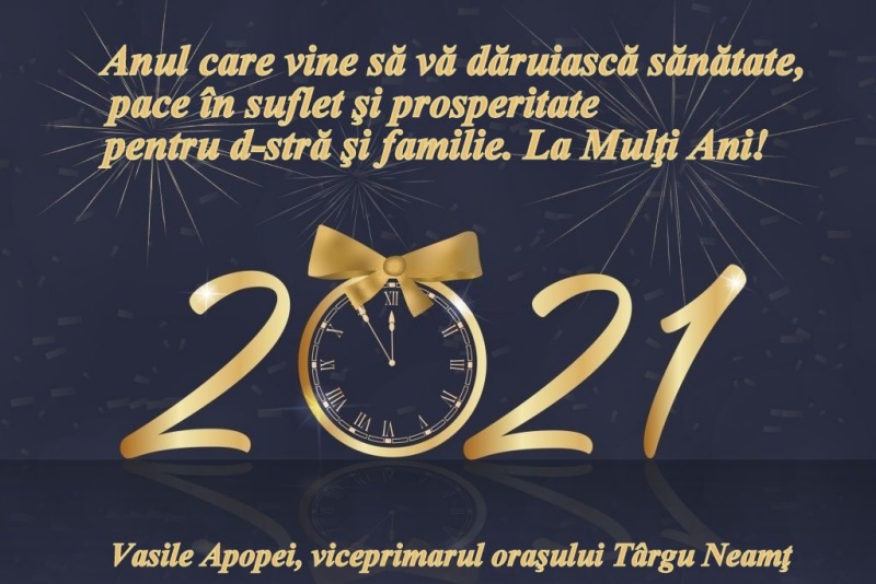 Urări de anul nou din zona Târgu Neamț