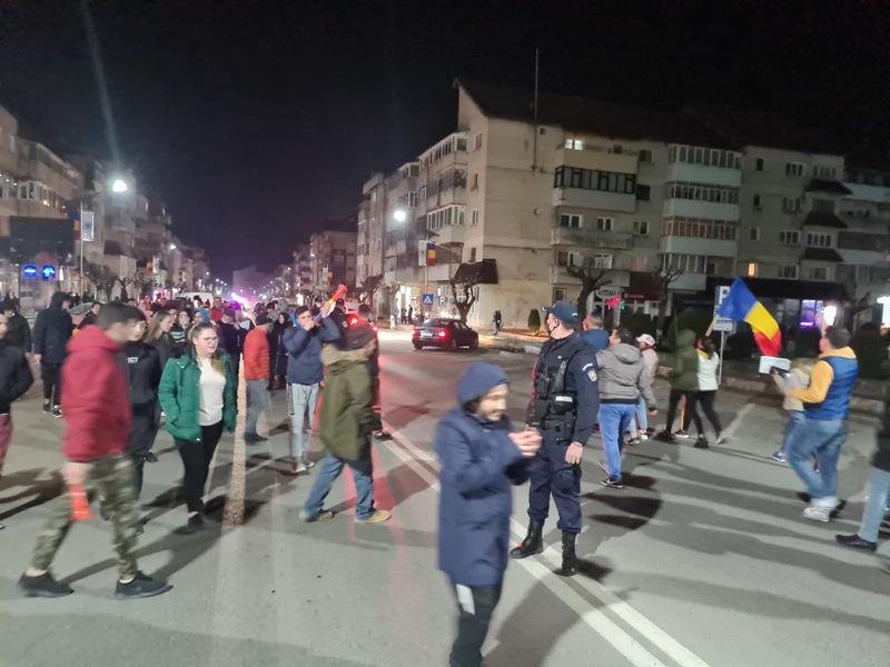 Proteste de stradă la Târgu Neamț. Foto &#8211; video