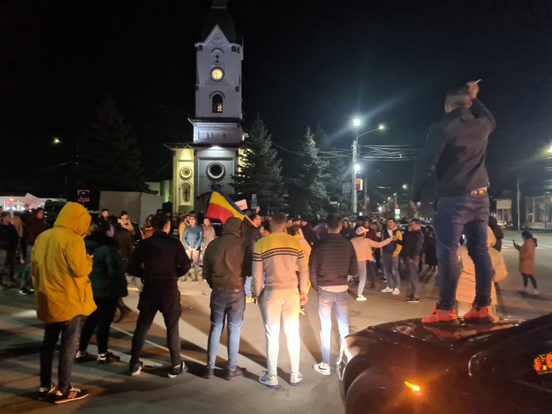 Proteste de stradă la Târgu Neamț. Foto &#8211; video