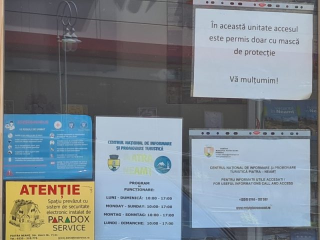 Restructurări în vreme de pandemie la Centrul de Informare și Promovare Turistică Piatra Neamț