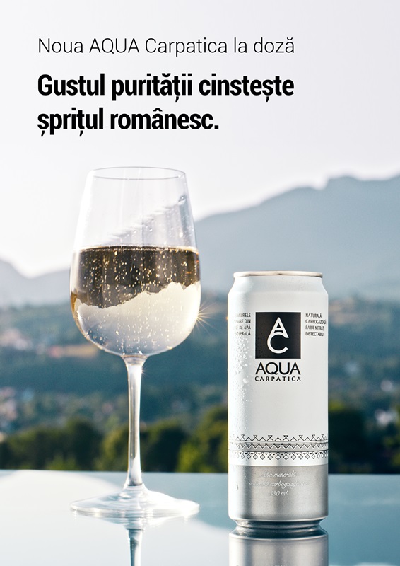 AQUA Carpatica, membră Valvis Holding, lansează cu mândrie prima doza de apă minerală românească