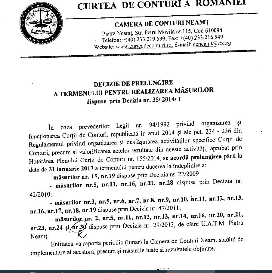 Datoriile lui Gheorghe Ștefan față de municipiul Piatra Neamț: 10.267.247,99 lei
