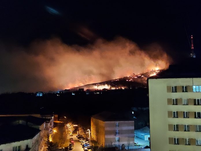 VIDEO. FOTO. Incendiu de proporții pe Pietricica