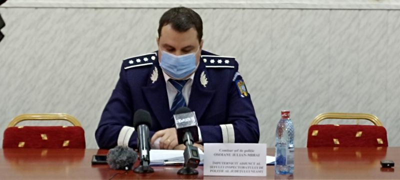 Comisarul șef Mihai Osoianu: ”A scăzut nivelul infracționalității în Neamț!”