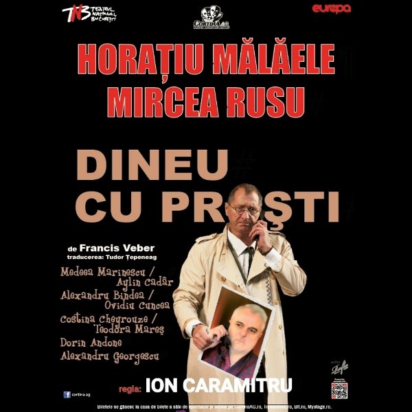 Regal teatral cu Horaţiu Mălăele şi Mircea Rusu la Cinema Mon Amour