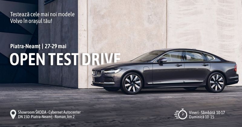 Open Test Drive 27-29 mai: Testează modelele Volvo în orașul tău!
