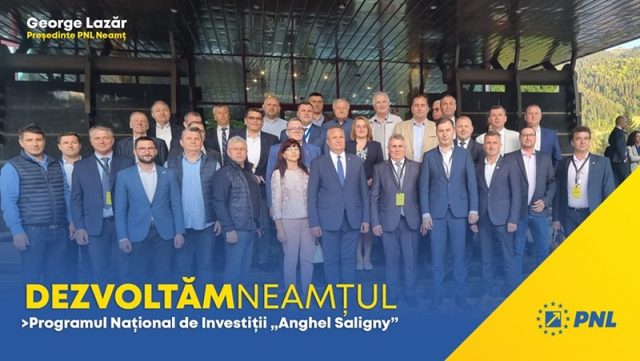 George Lazăr, președinte PNL Neamț: „Guvernul României, condus de premierul liberal Nicolae Ciucă investește 1,4 miliarde de lei pentru dezvoltarea județului Neamț”