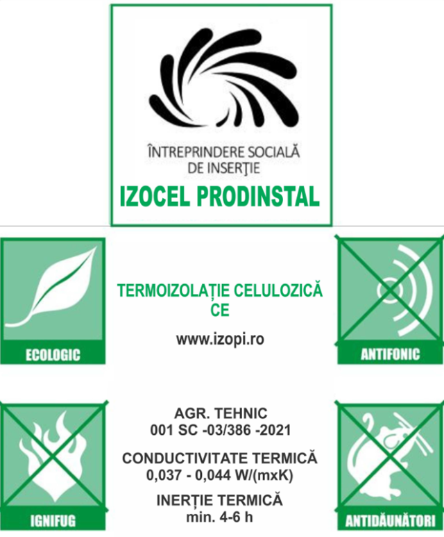 FIBRATUS ECO WOOL SA și IZOCEL PRODINSTAL SRL. Pol național de producție izolație celulozică