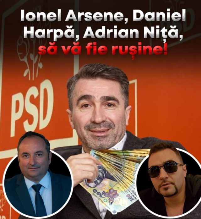 Comunicat de presă PNL Neamț: Ionel Arsene, Daniel Harpa, Adrian Niță, să vă fie rușine!