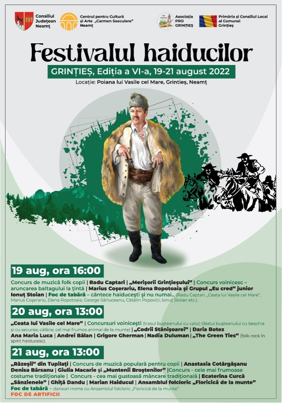 Festivalul Haiducilor Grințieș, ediția a VI-a, 19-21 august 2022