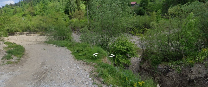 “Prăpastie” lăsată în urmă de Apele Române, lângă râul Schit în Ceahlău