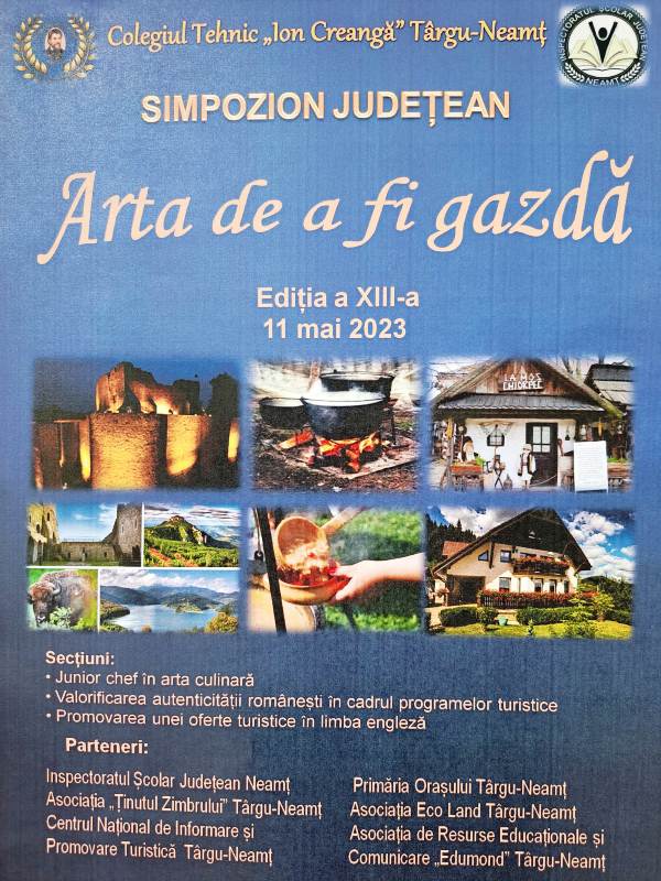 Simpozionul Județean “Arta de a fi gazdă” afis gazda