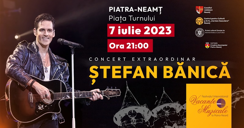 Ștefan Bănică Jr. Show, în penultima seară a Vacanțelor Muzicale 2023