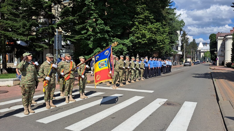 VIDEO. Piatra Neamț: Ceremonie de Ziua Drapelului Național