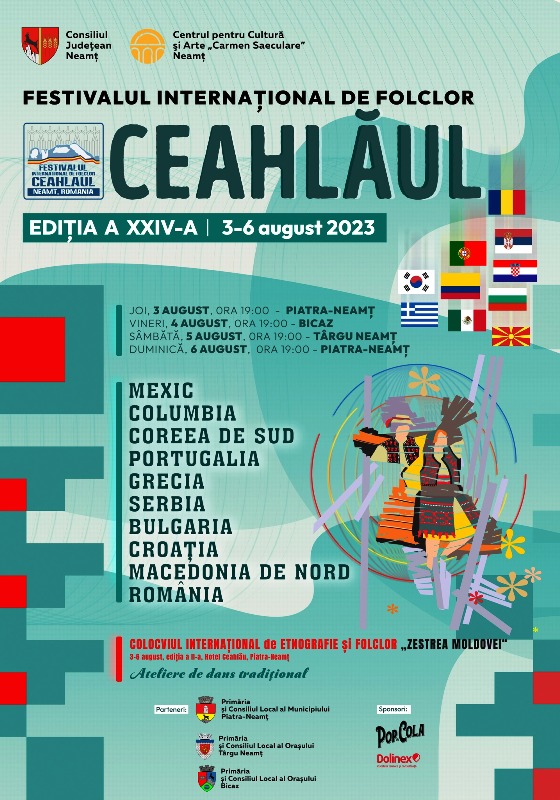 Festivalul Internațional de folclor „CEAHLĂUL”, EDIȚIA a XXIV-a Afis Festival