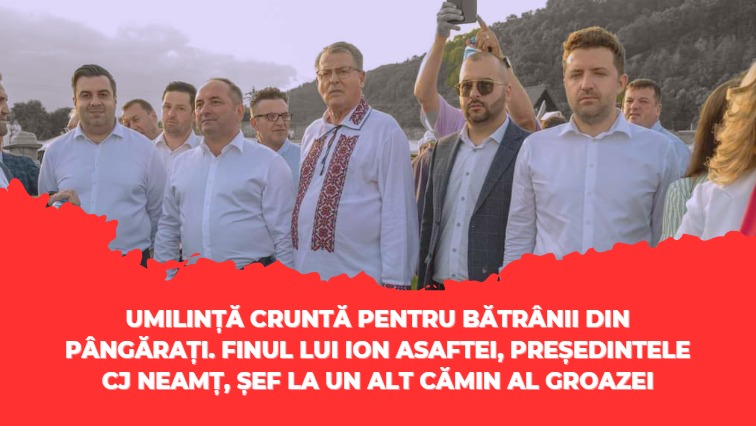 PNL Neamț: „Umilință cruntă pentru bătrânii din Pângărați. Finul lui Ion Asaftei, președintele CJ Neamț, șef la un alt cămin al groazei”. WhatsApp Image 2023 07 14 at 08.47.55