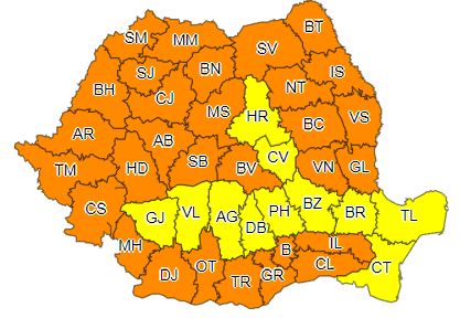 Județul Neamț sub cod portocaliu de caniculă: se vor înregistra până la 39 de grade
