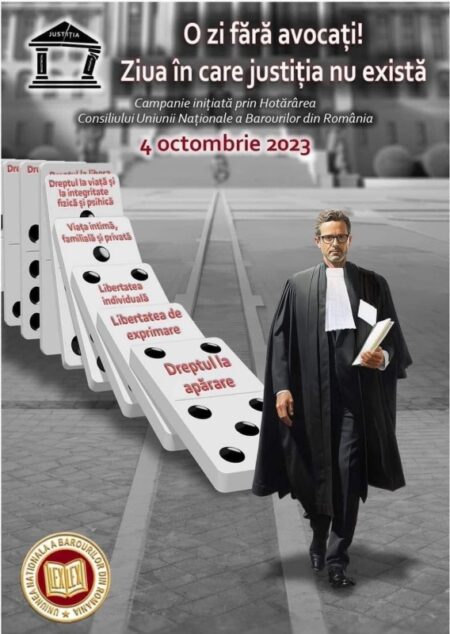 4 octombrie, protest fără precedent al avocaților nemțeni