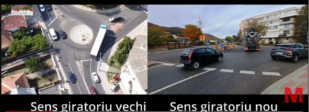 sens giratoriu la dublu