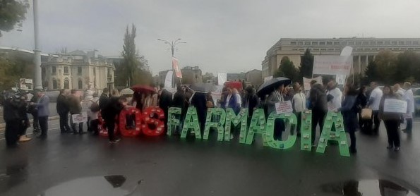 Farmaciștii nemțeni reprezentați la protestul de la București
