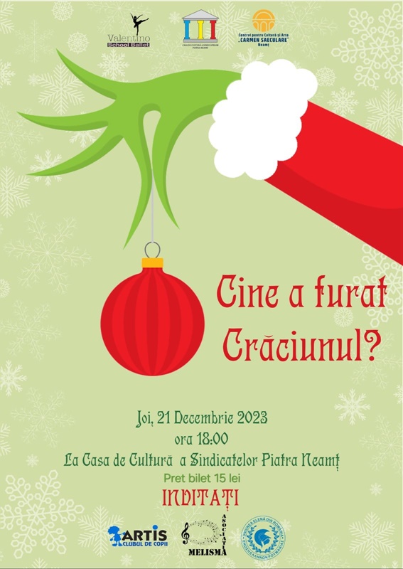Spectacole de Crăciun susținute de elevii Şcolii de Artă din Piatra-Neamţ
